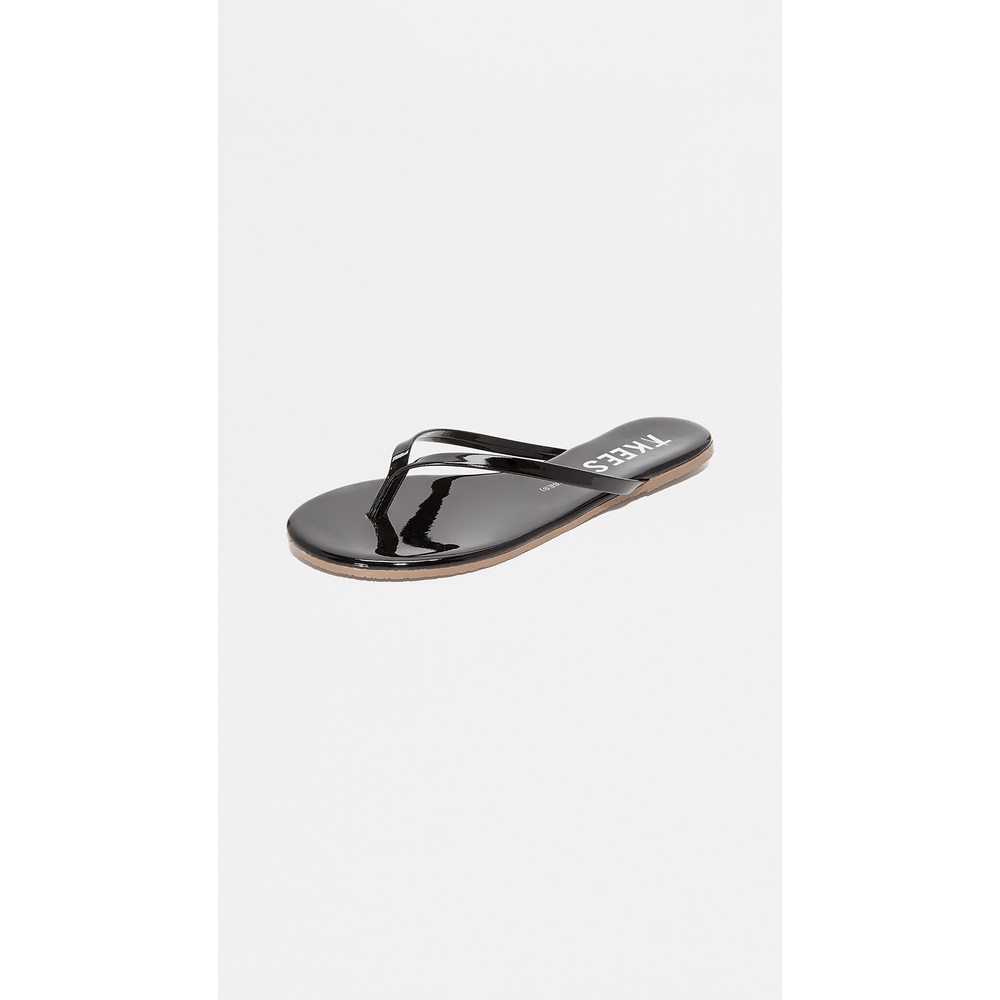 TKEES Glosses Flip Flops in Black